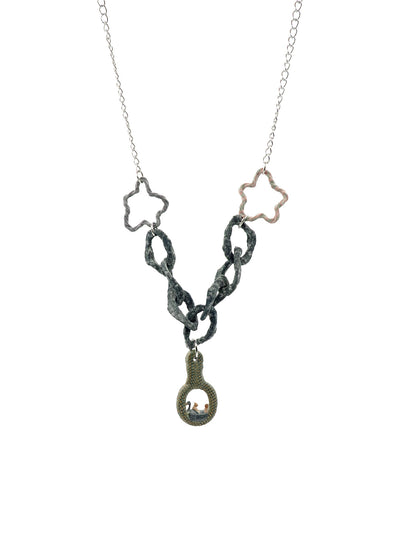 duck teether rock chain, dangling