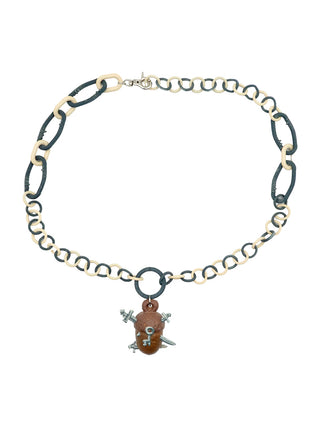 Acorn chain, full necklace