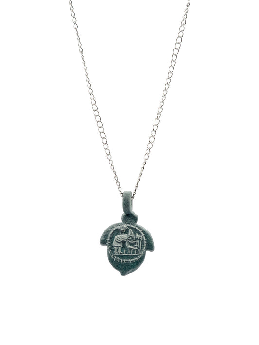 acorn sciatica charm, dangling