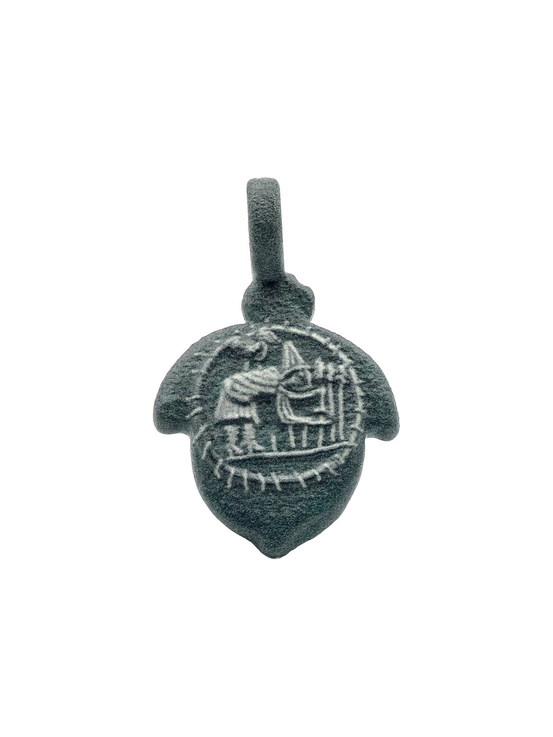acorn sciatica charm, close up