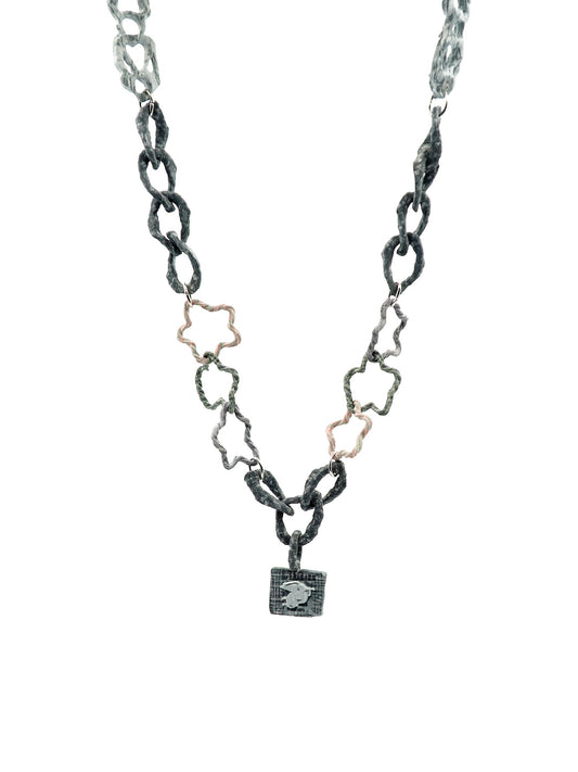 angel file full rock chain, dangling