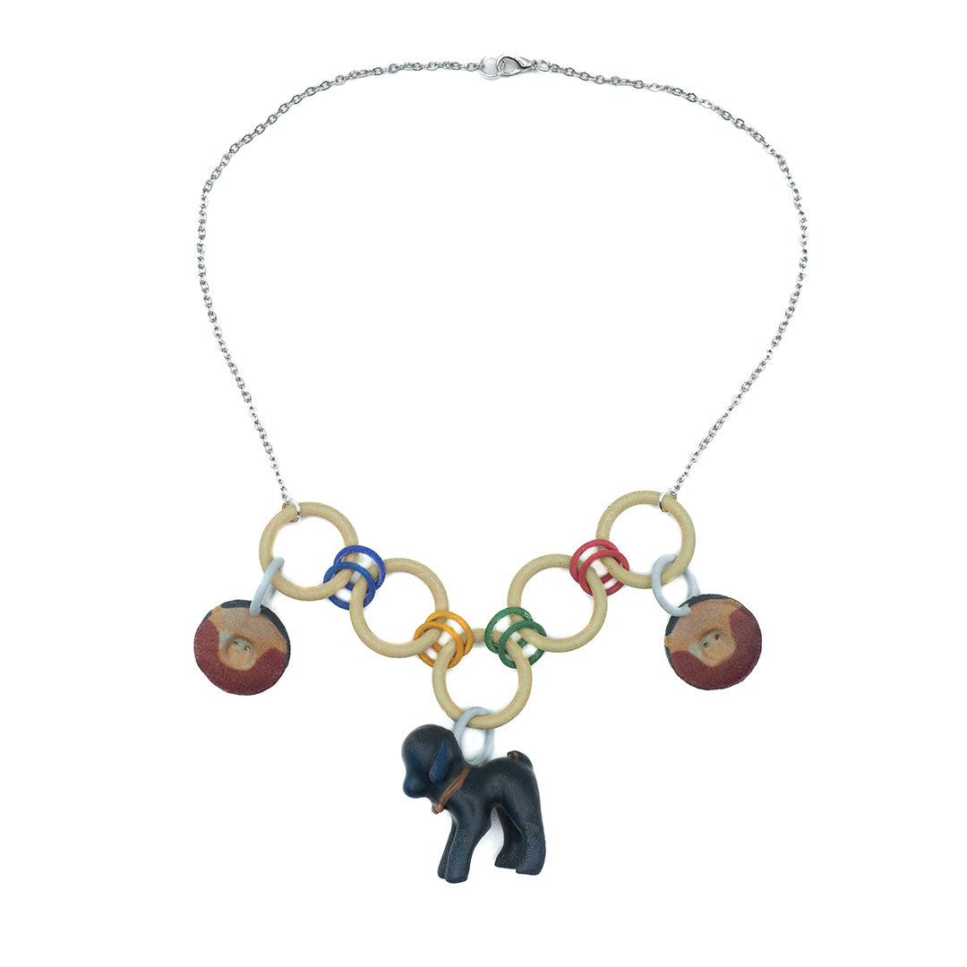 Rubber Lamb Button Charm