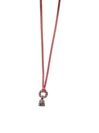 bear teether-pink suede, dangling