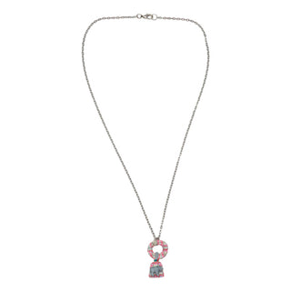 Pink Bear Bell necklace