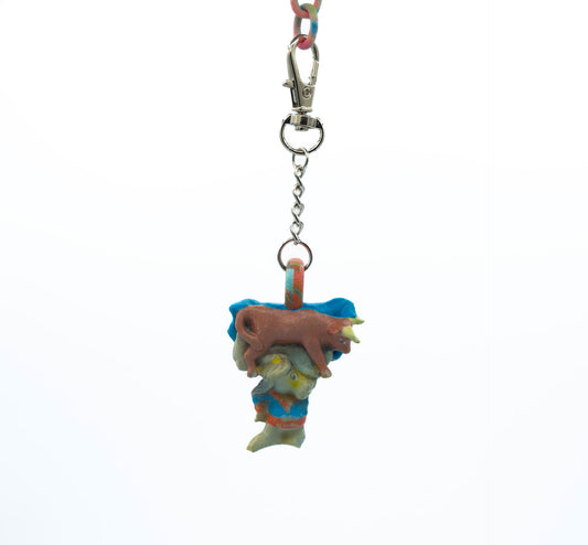 Dog Bull Keychain