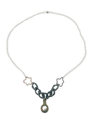 duck teether rock chain, full necklace