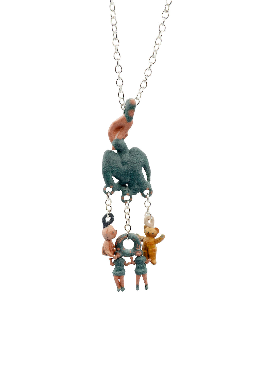 eagle, bears, twin, dangling