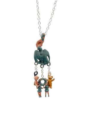 eagle, bears, twin, dangling