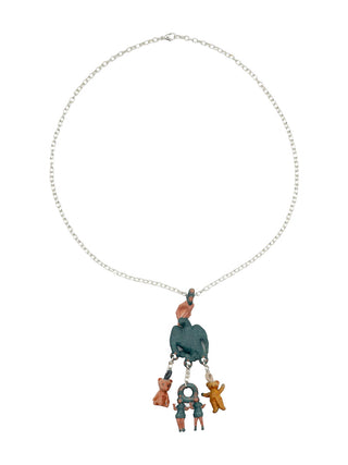 eagle, bears, twin, full necklace