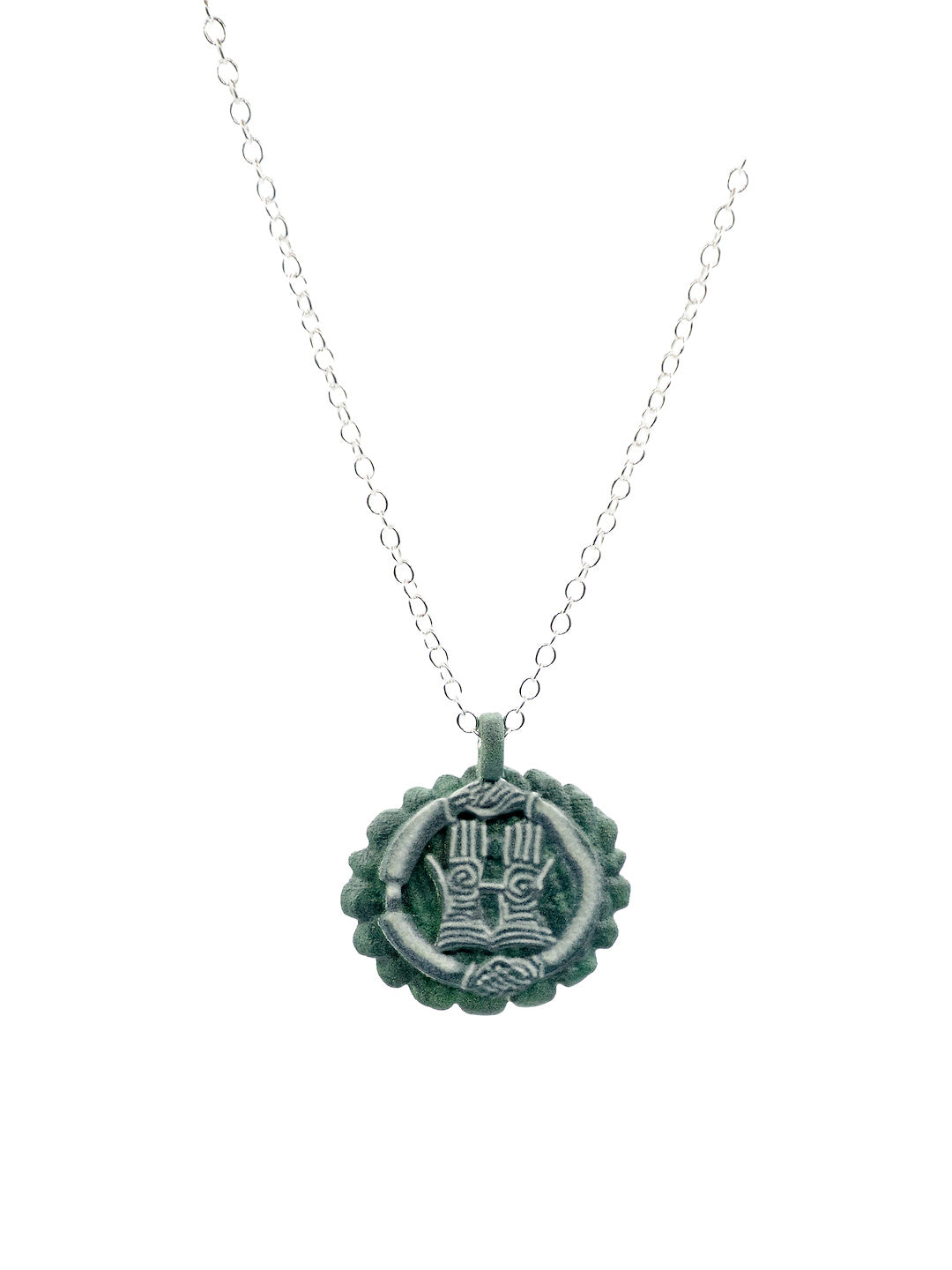 hand coin, dangling