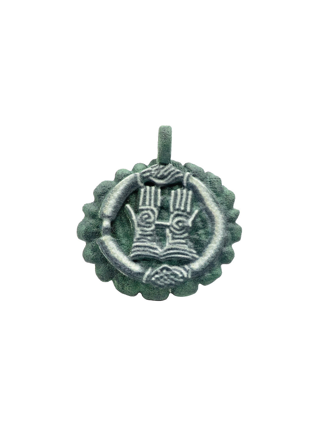 hand coin, close up