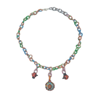 Heart Cushion Cherub Lady Bug Charm