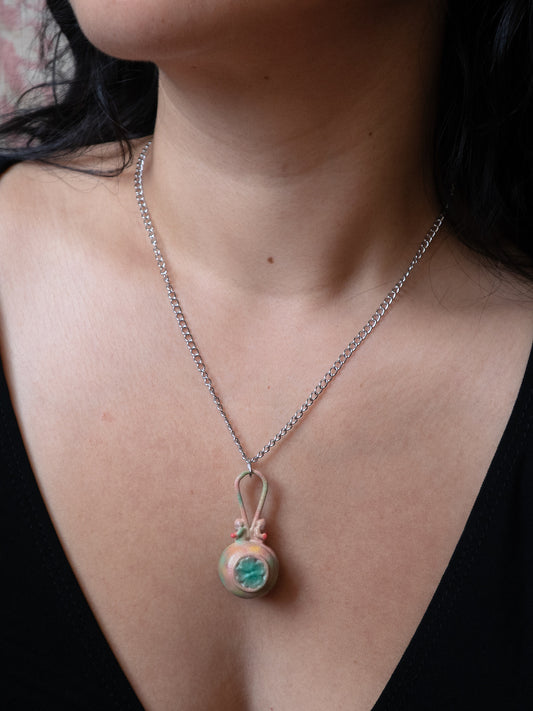 Luck Rattle necklace worn