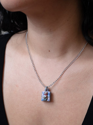 Potion Bear necklace worn