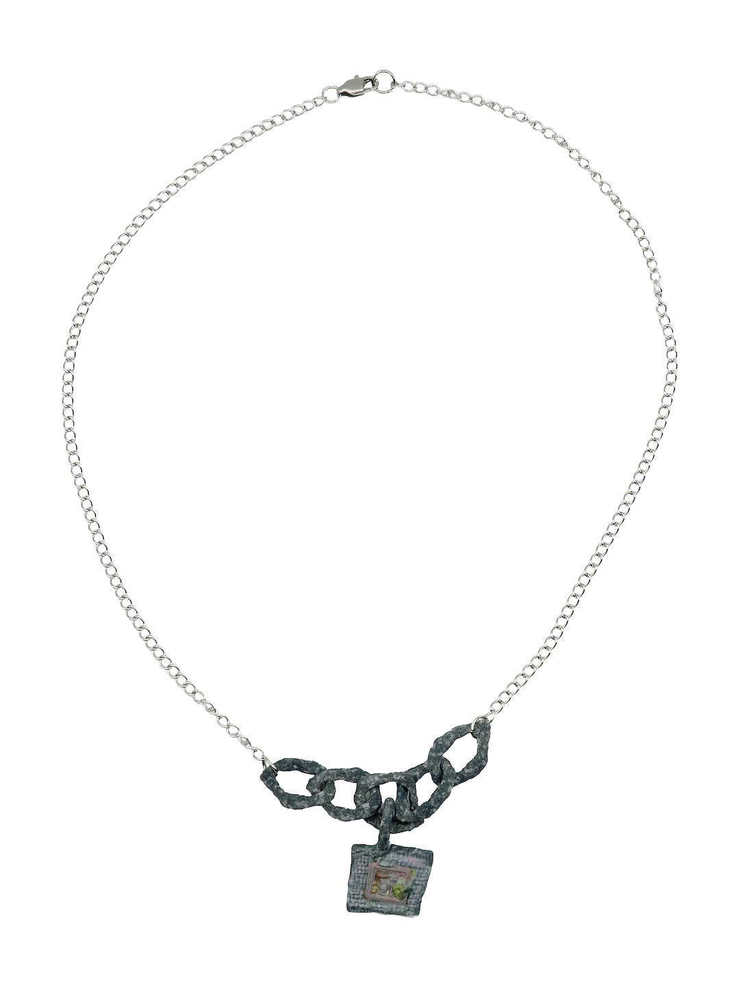 rabbit lettuce rock chain, full necklace