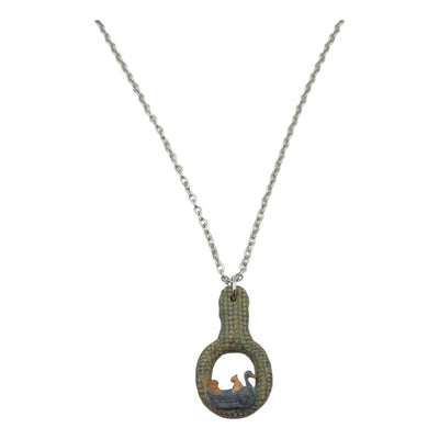 Swan Ride Green necklace