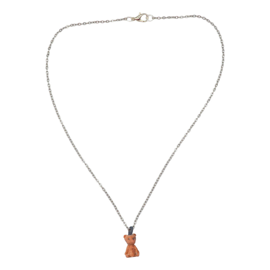 Pink Teddy necklace