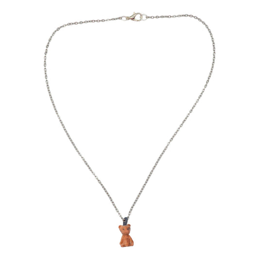 Pink Teddy necklace