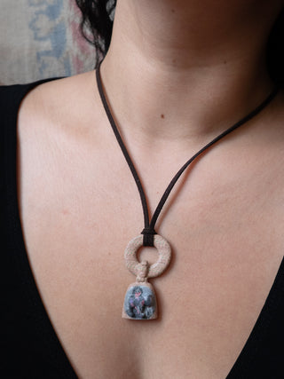 Wool Woman Teether necklace worn