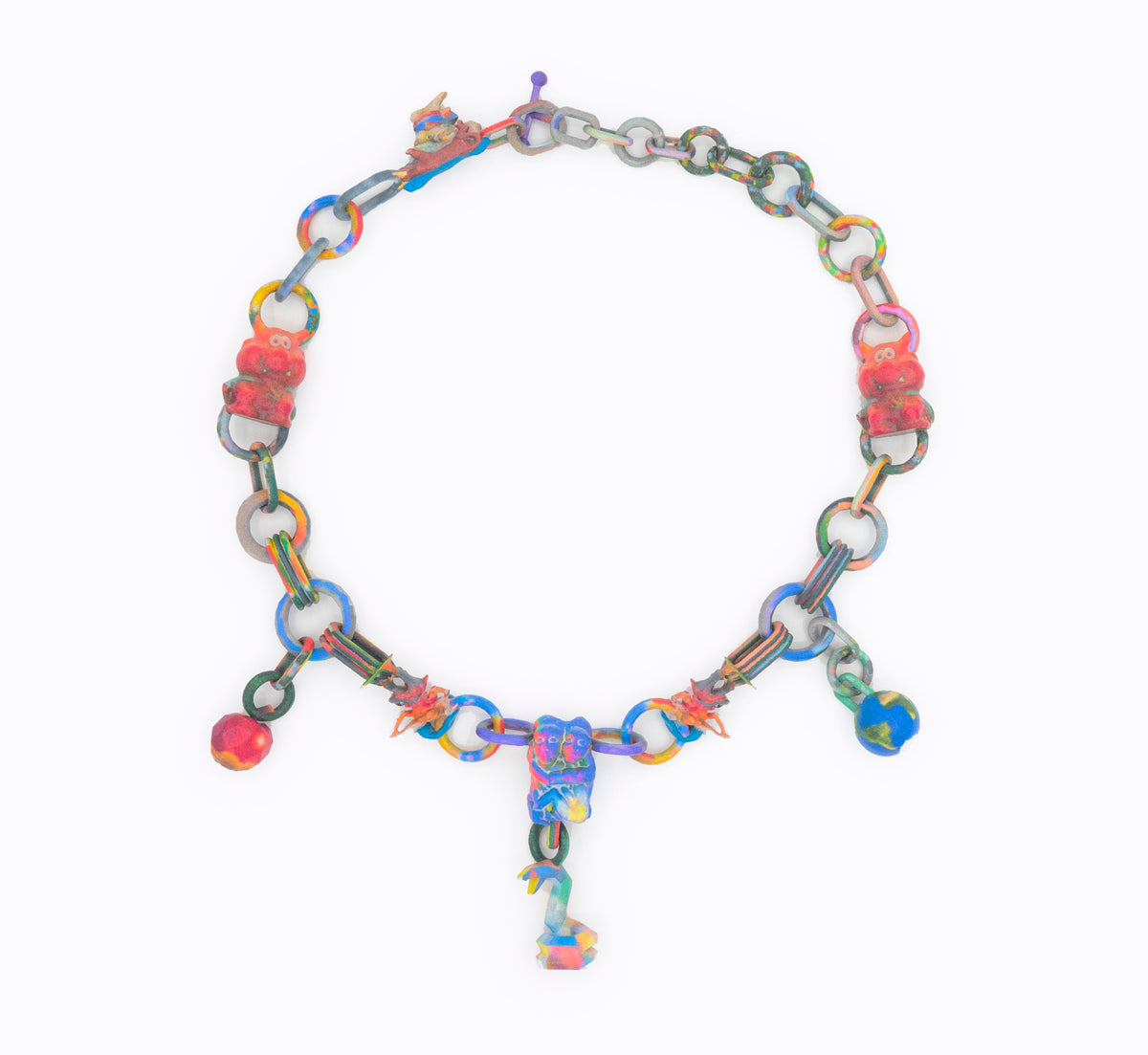 Snake Apple World Necklace